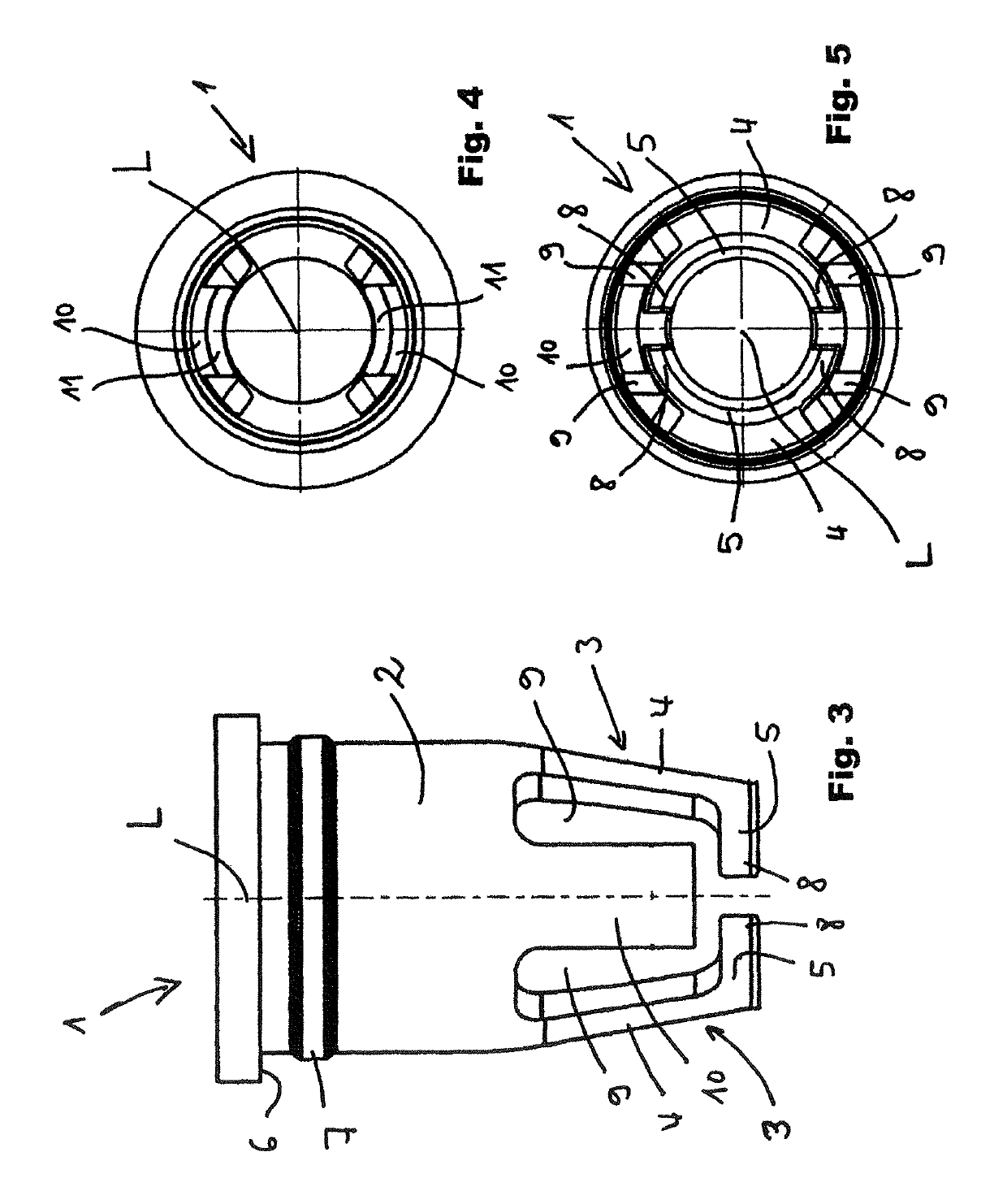 Cosmetic wiper with wiper arms