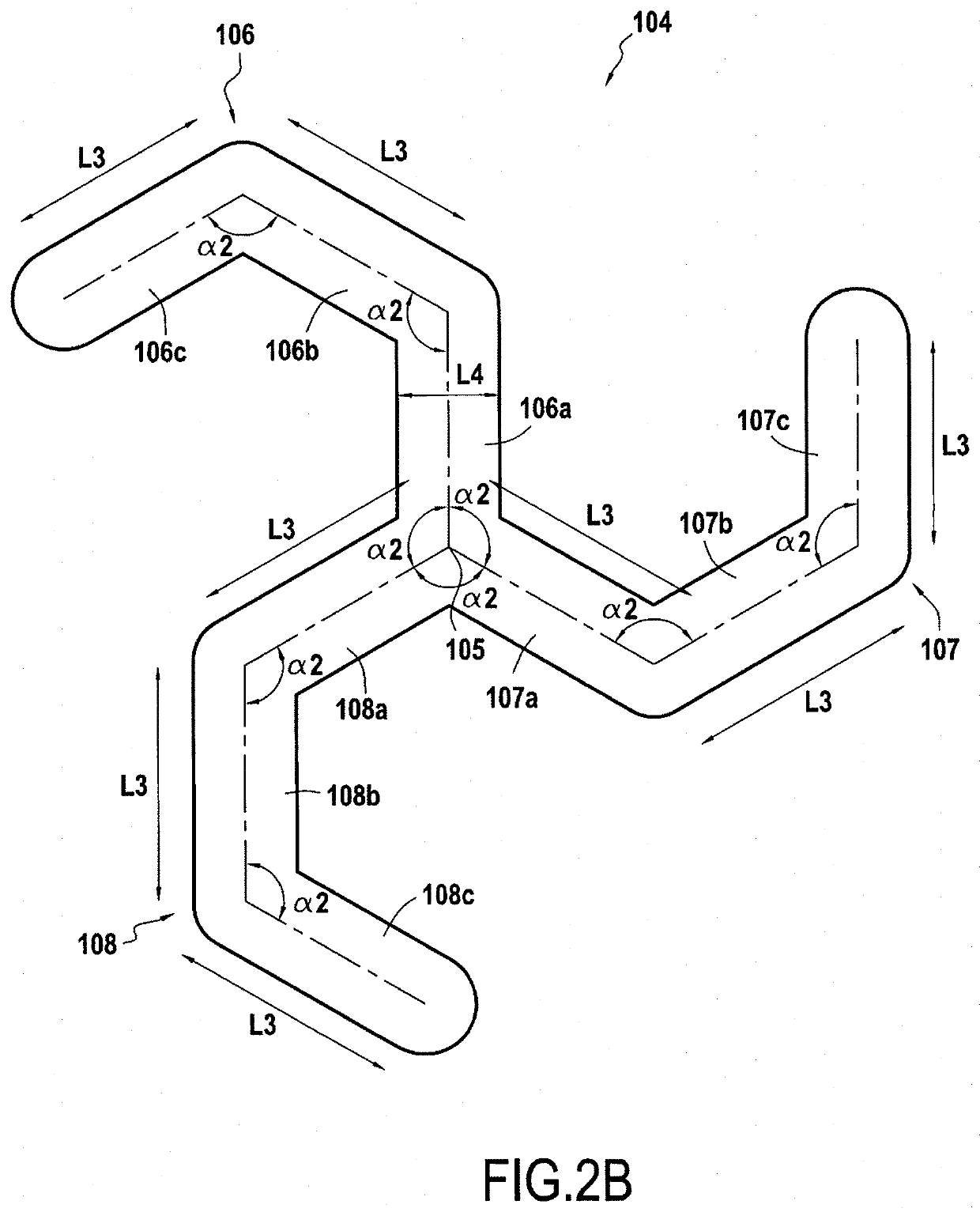 Electronic product comprising a component having triskelion-pillars, and corresponding fabrication method