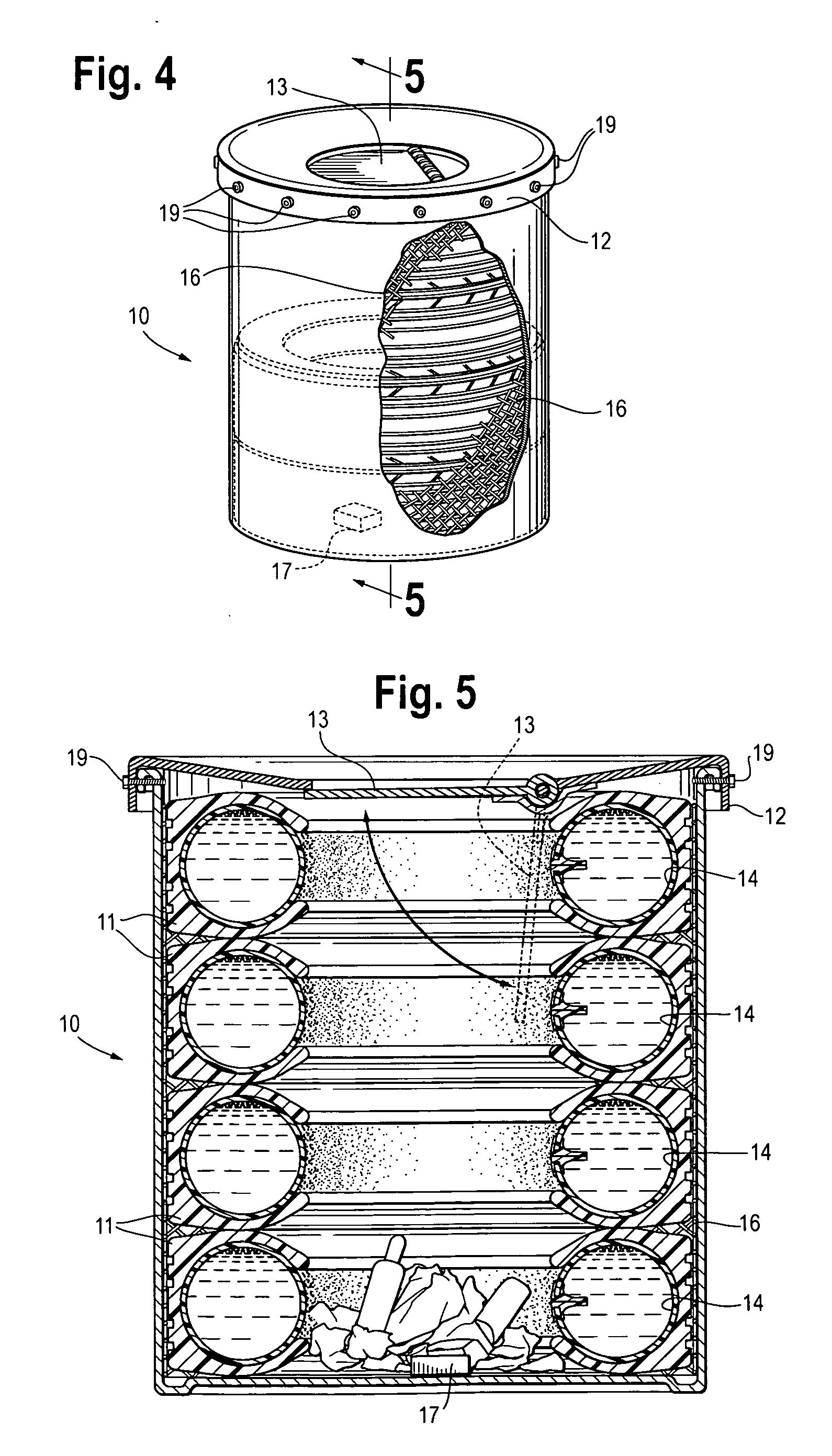 Blast-attenuating container