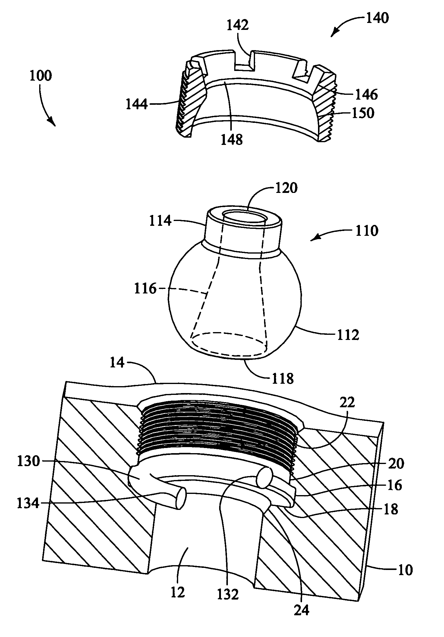 Directable nozzle for rock drilling bits