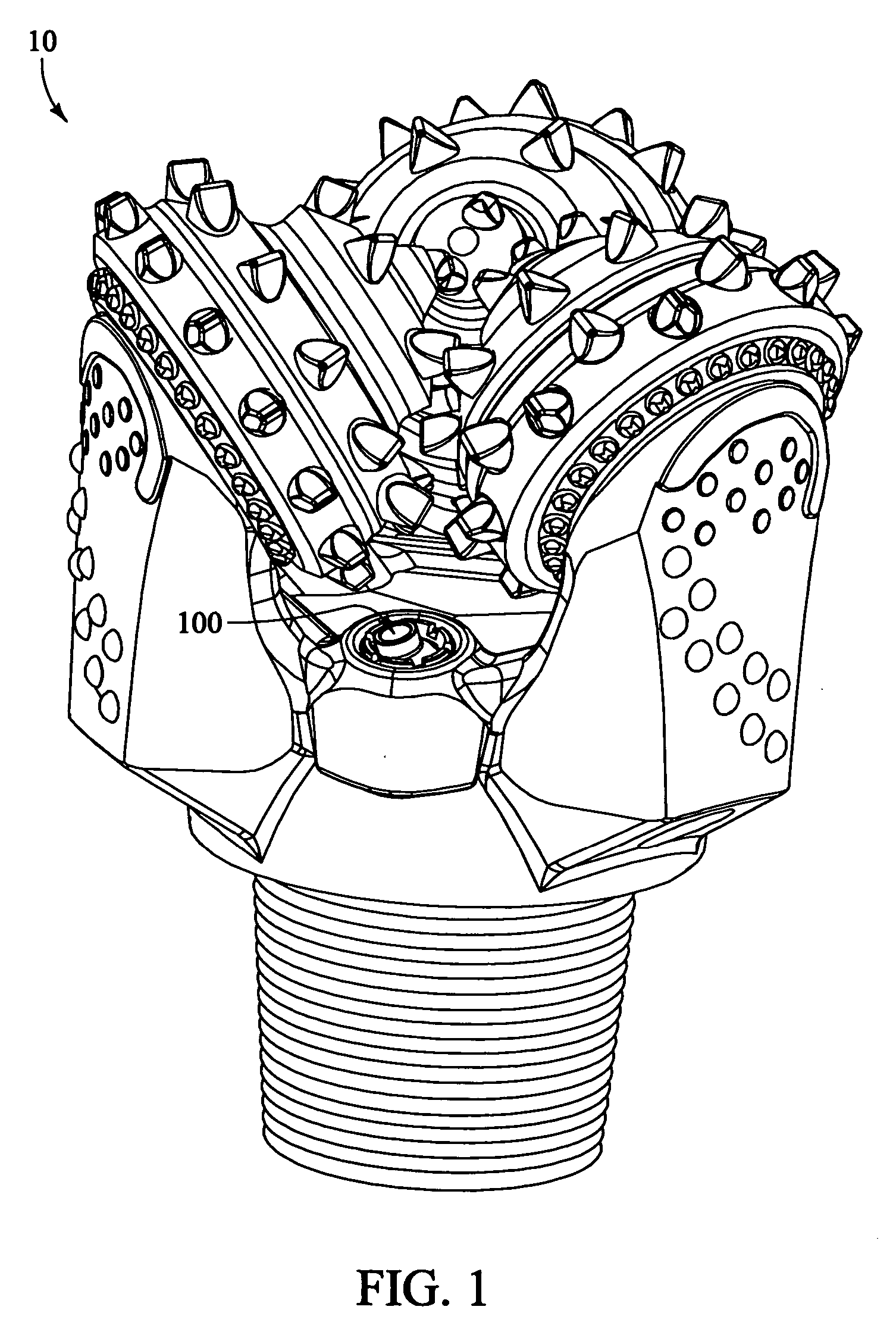 Directable nozzle for rock drilling bits