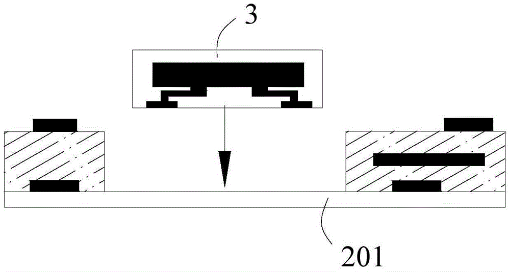 Embedded packaging structure based on semiconductor chip packaging body and packaging method thereof