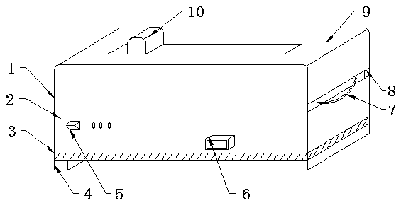 Anti-sputtering stone sculpture carving machine