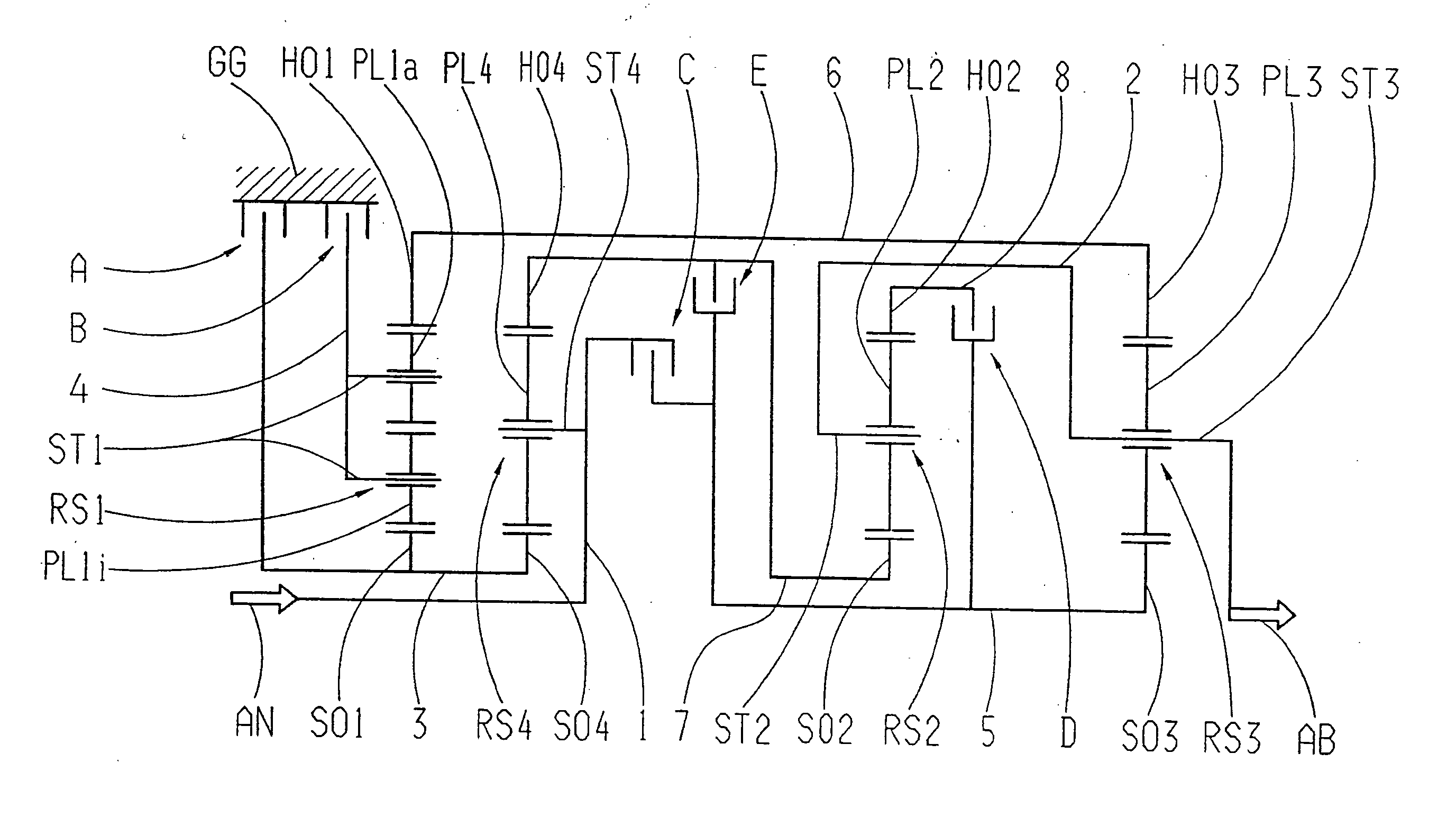 Multistage transmission