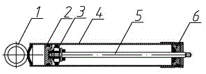 An assembly method of an inflatable monotube shock absorber