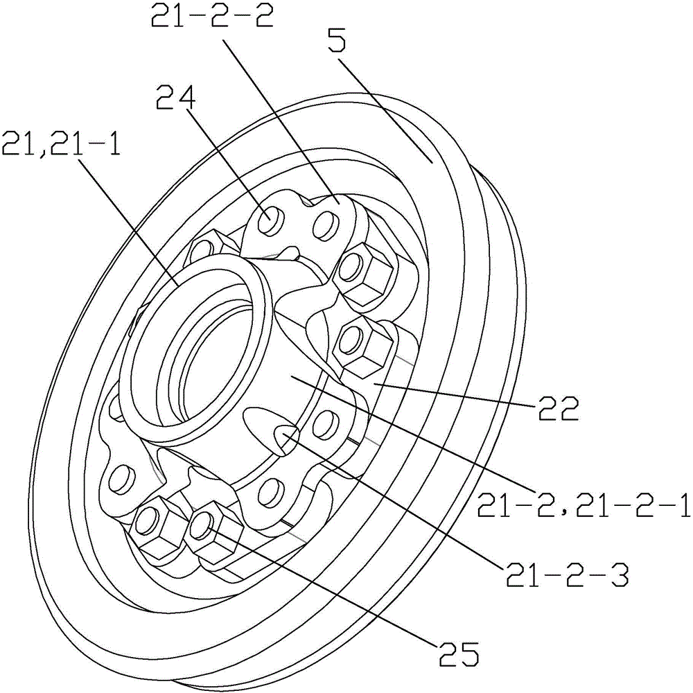 Rail vehicle wheel pair motor direct driving system