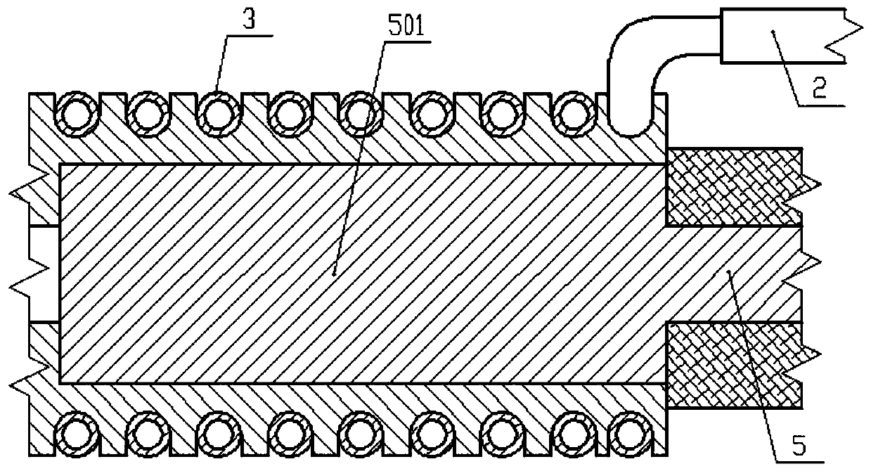 Cable cooling system used for charging gun