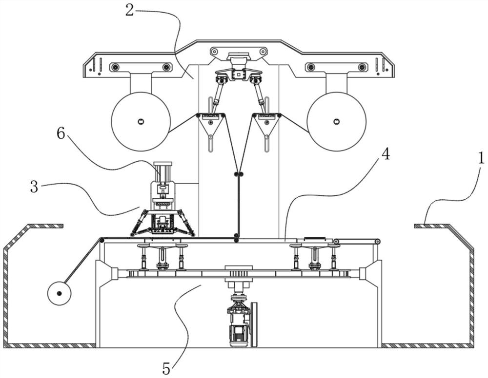 Forming structure on packaging bag production device