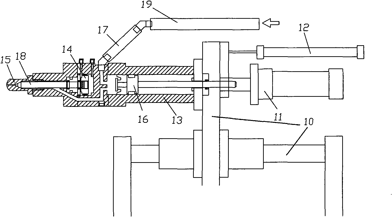 Liquid-state silicon gel injection forming machine