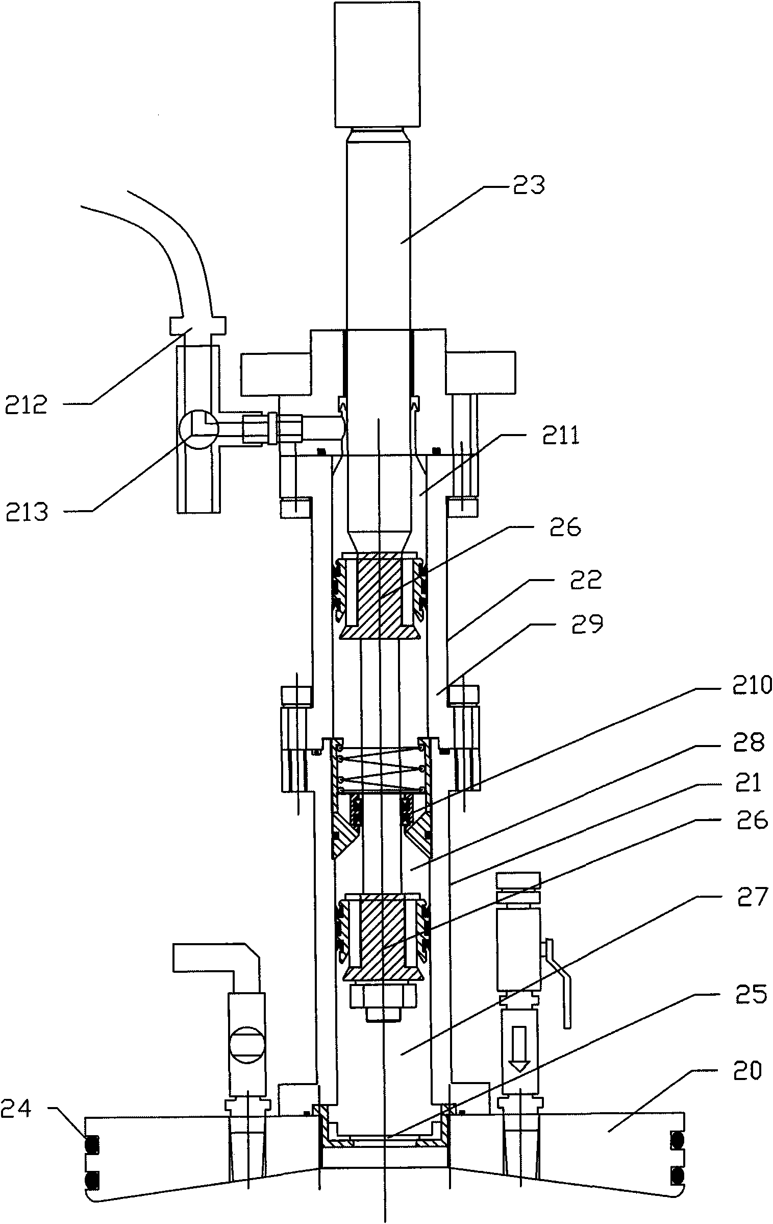 Liquid-state silicon gel injection forming machine