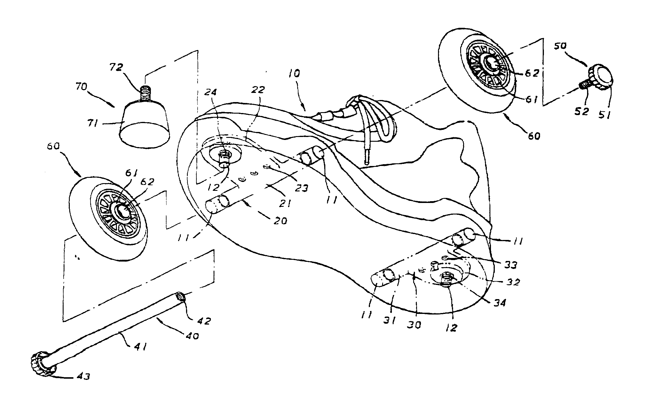 Bi-functional roller skate