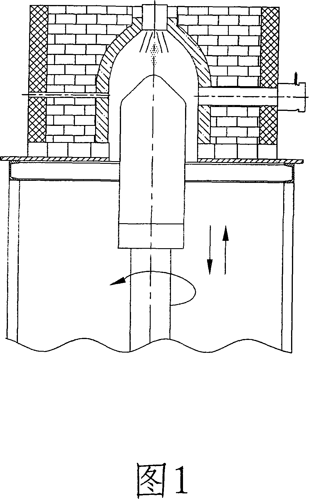 Device and technique for continuously melting transparent quartz glass ingot by gas refining