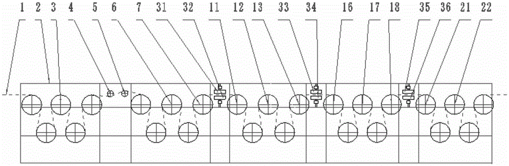 Multi-stage stretching device for plastic flat wires