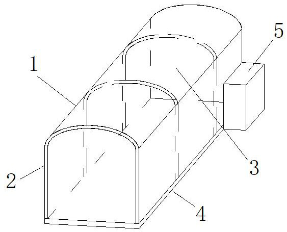 Split assembly type greenhouse energy storage greenhouse with rapid unfolding function