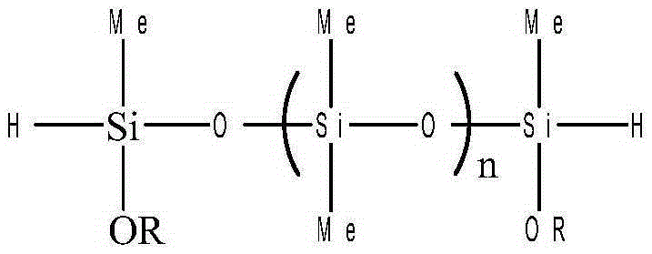 Hydrogen-containing silicone oil and preparation method thereof