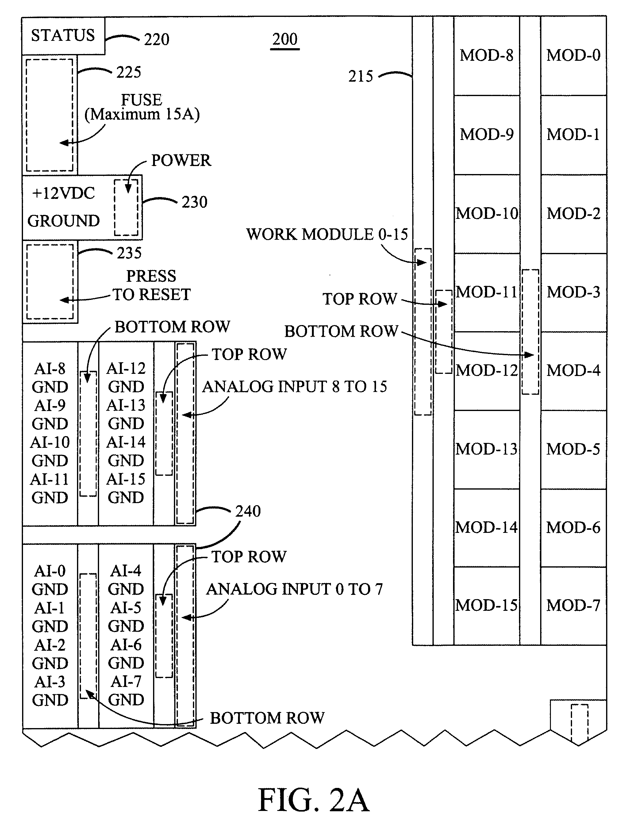 Electrical system for controlling coach resources