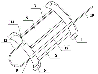 A Fiber Bragg Grating Strain Gauge Simultaneously Measuring Reinforcement Temperature and Strain