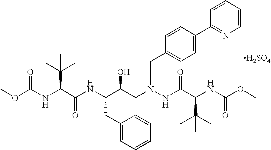 Tableted compositions containing atazanavir