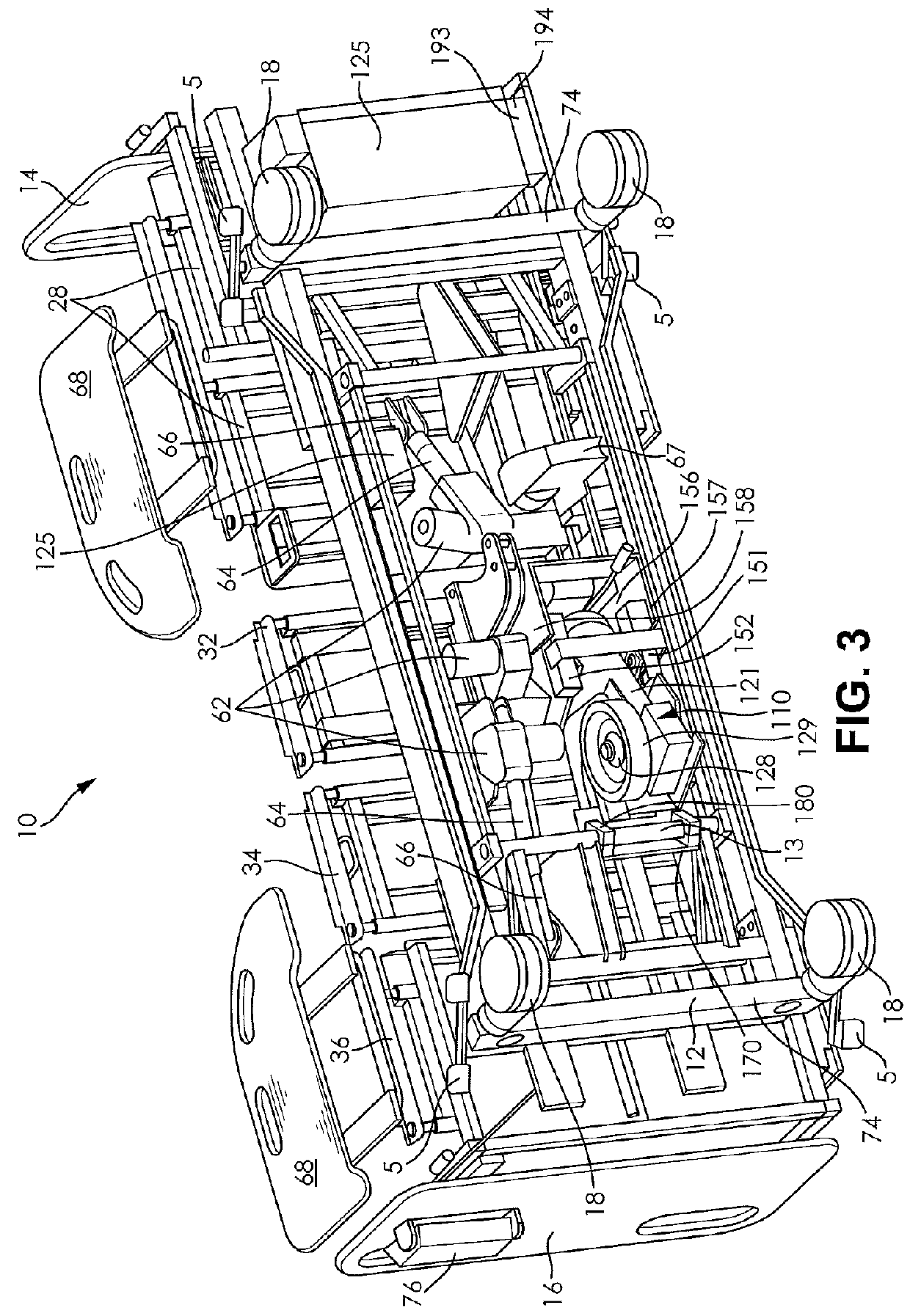 Drive system for bed