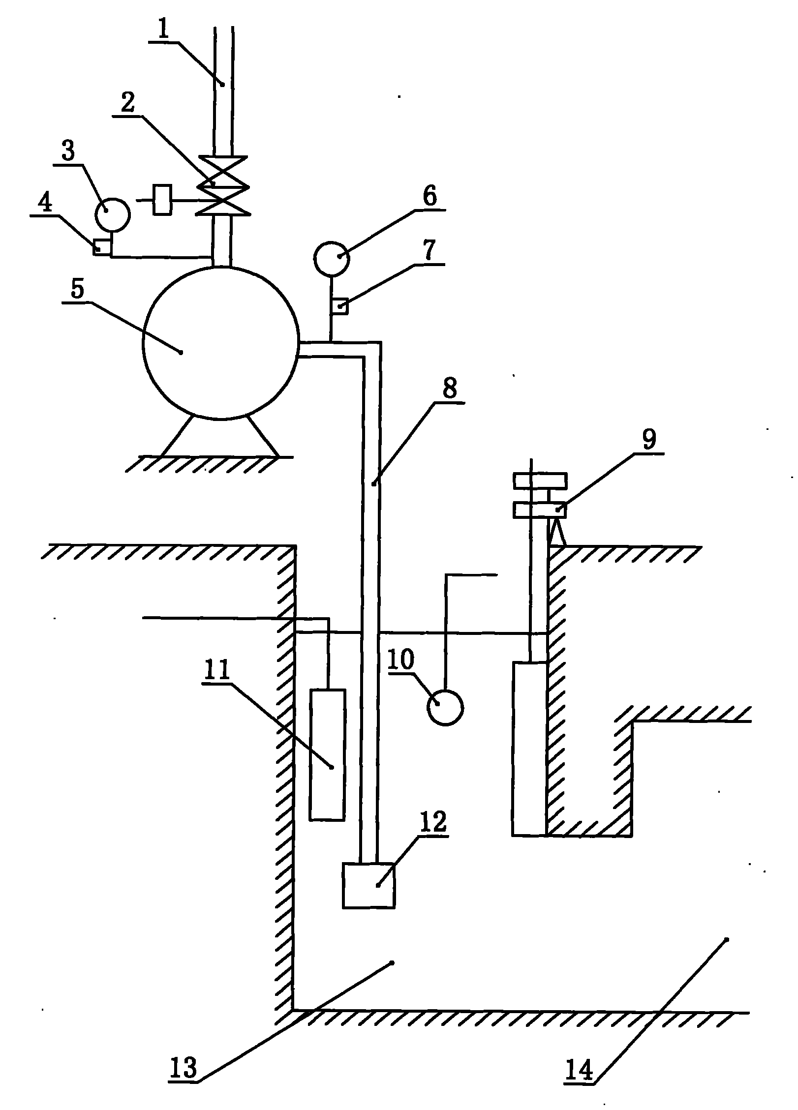 Automatic monitoring system for down-hole central pumping room drainage