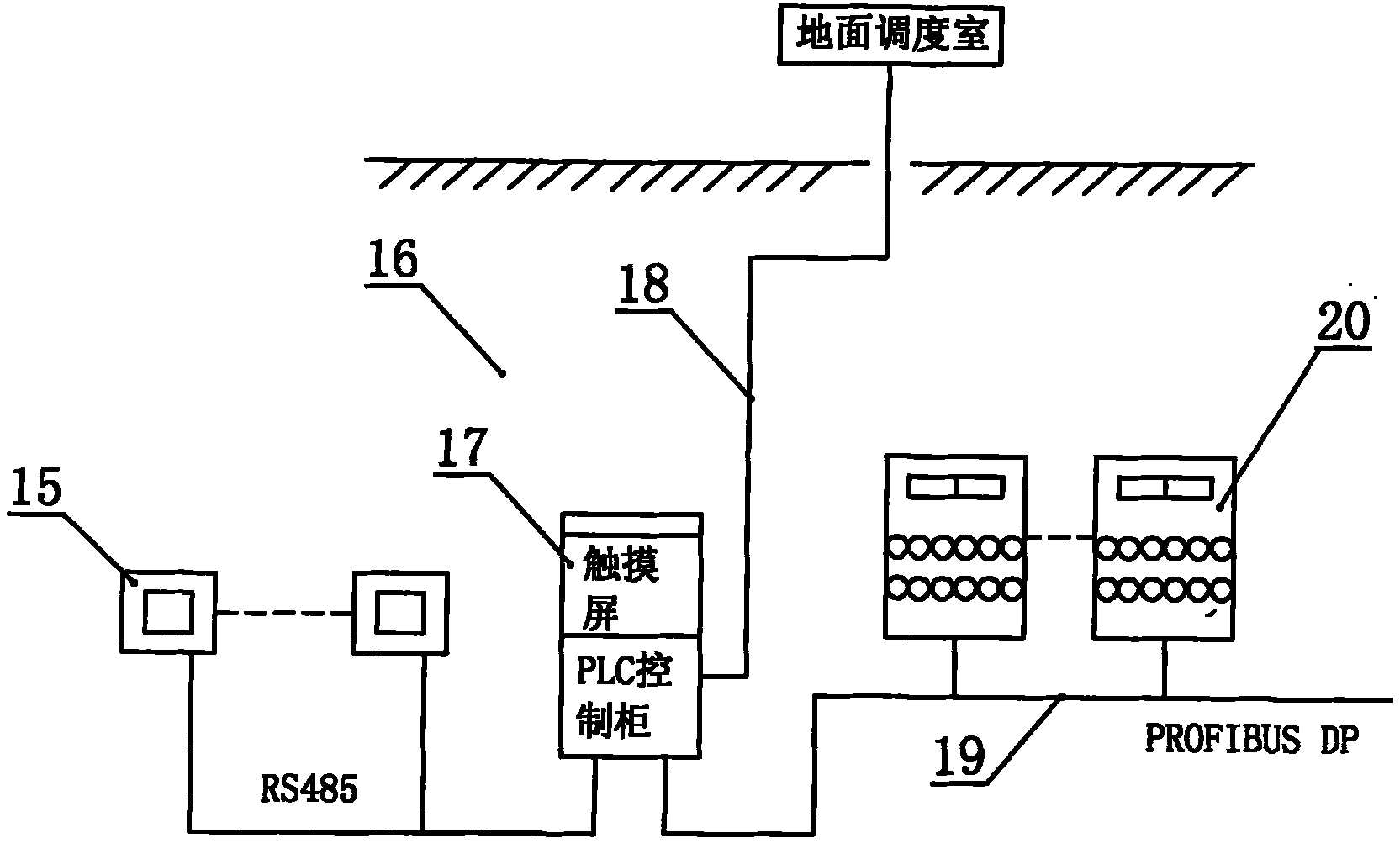 Automatic monitoring system for down-hole central pumping room drainage