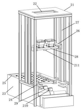 A cross feeding device and feeding method