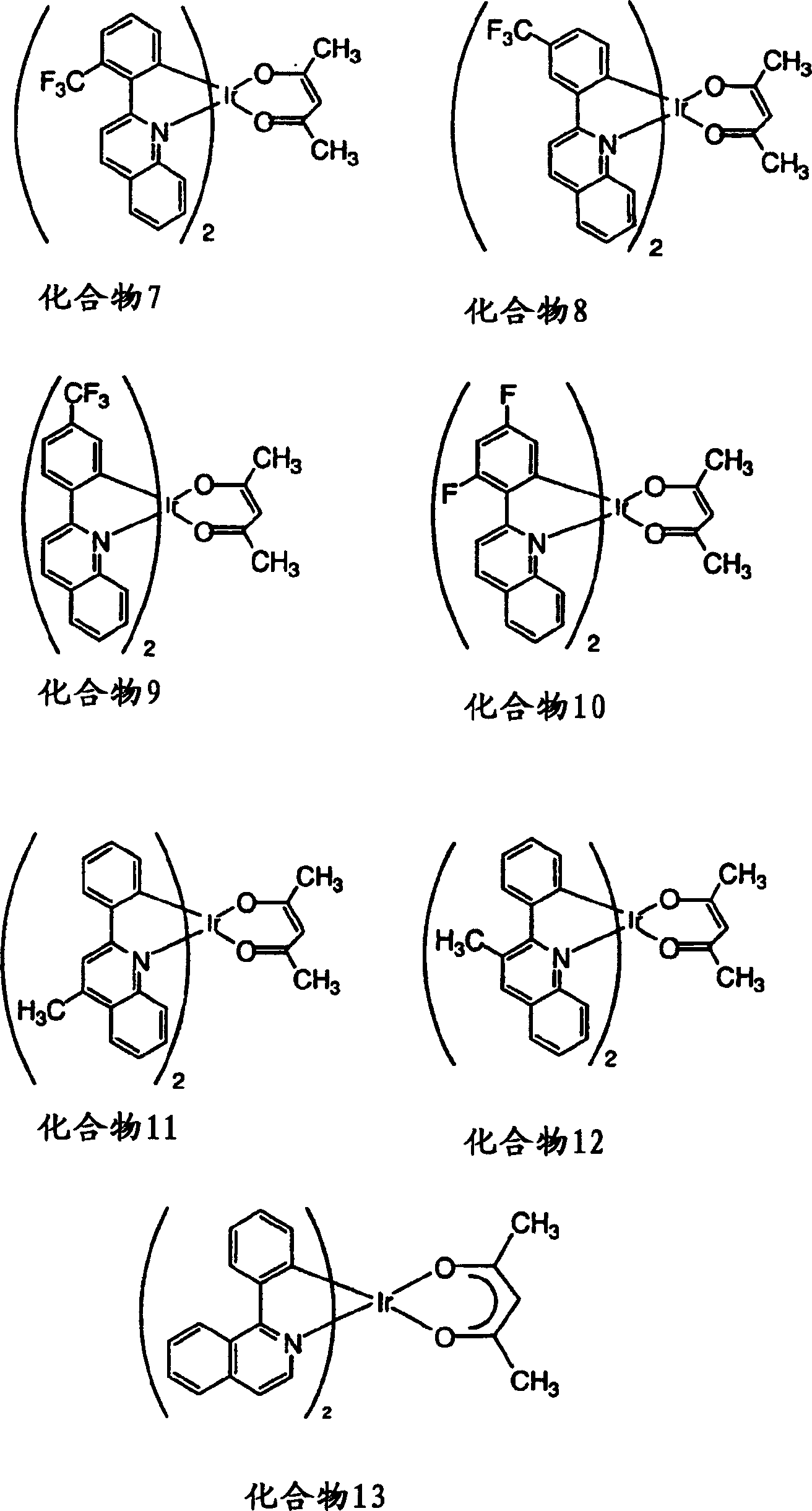 Phosphorescent compounds and devices comprising the same