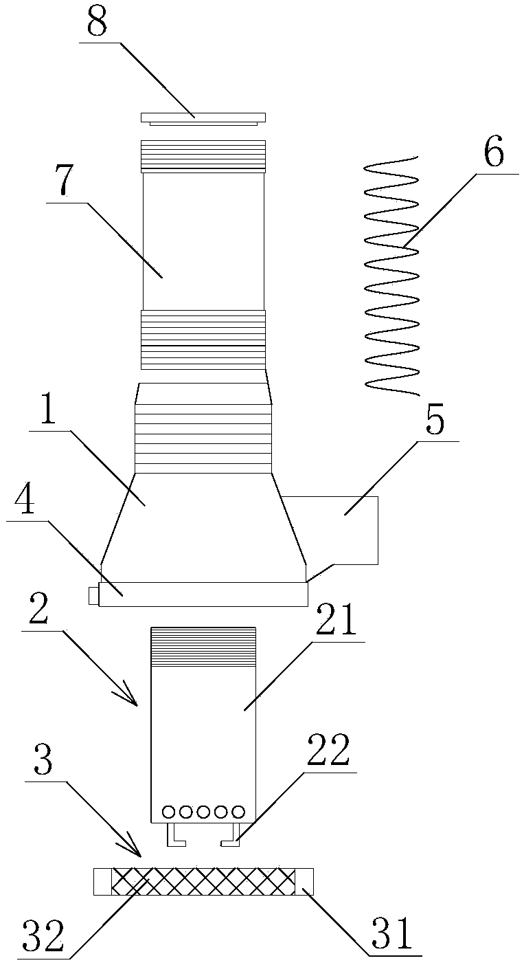 Automatic and suspended moxibustion device