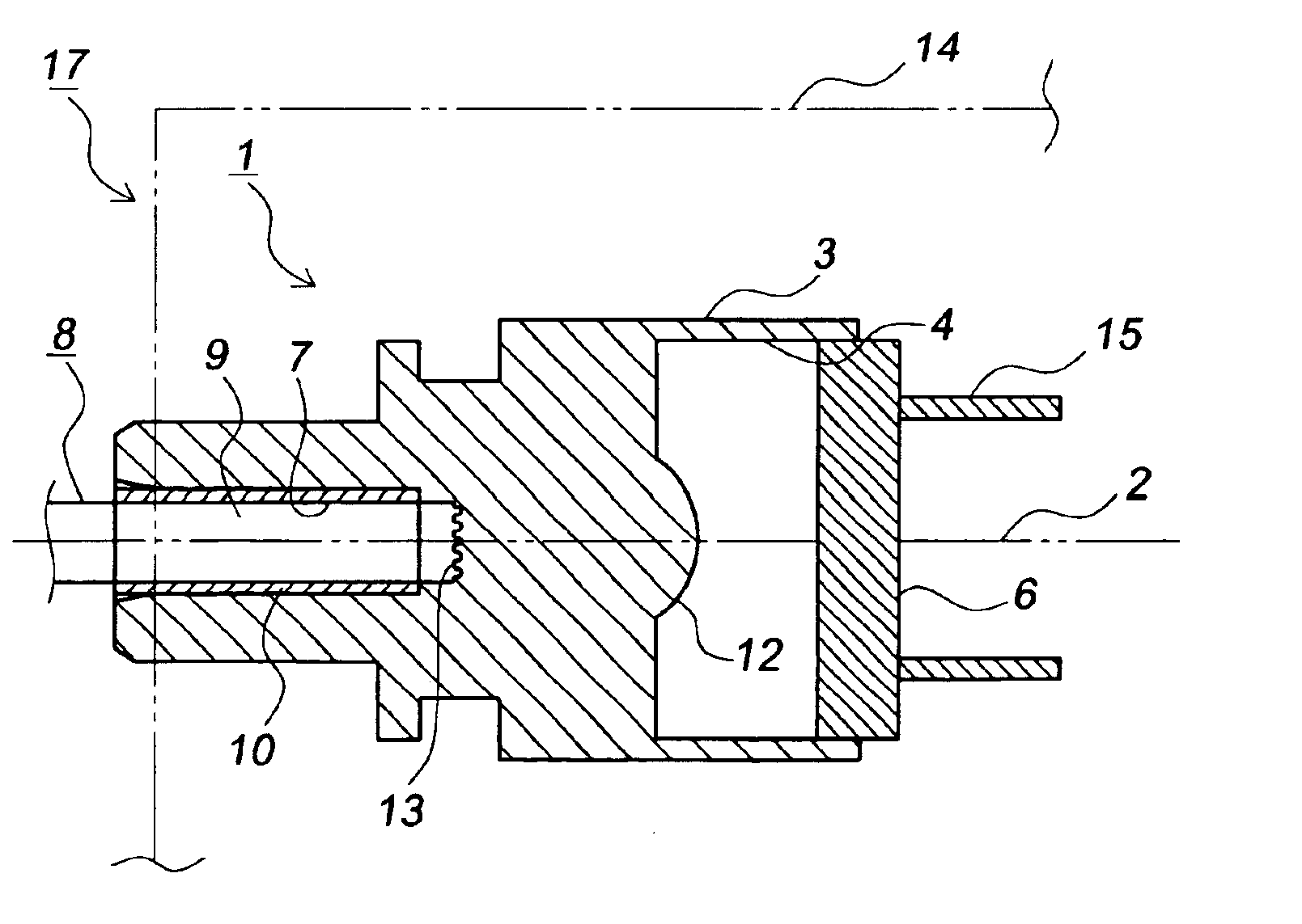 Optical module and optical connector having same