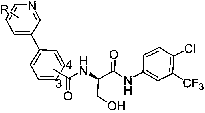 Quasi-peptide compound containing serine and preparation method and application thereof