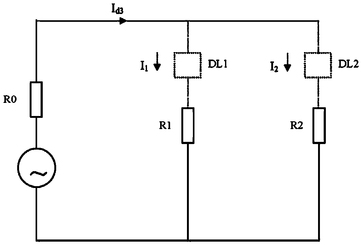 Multi-breaker and thermotropic type resistor combined grading resistance rising fault current limiter