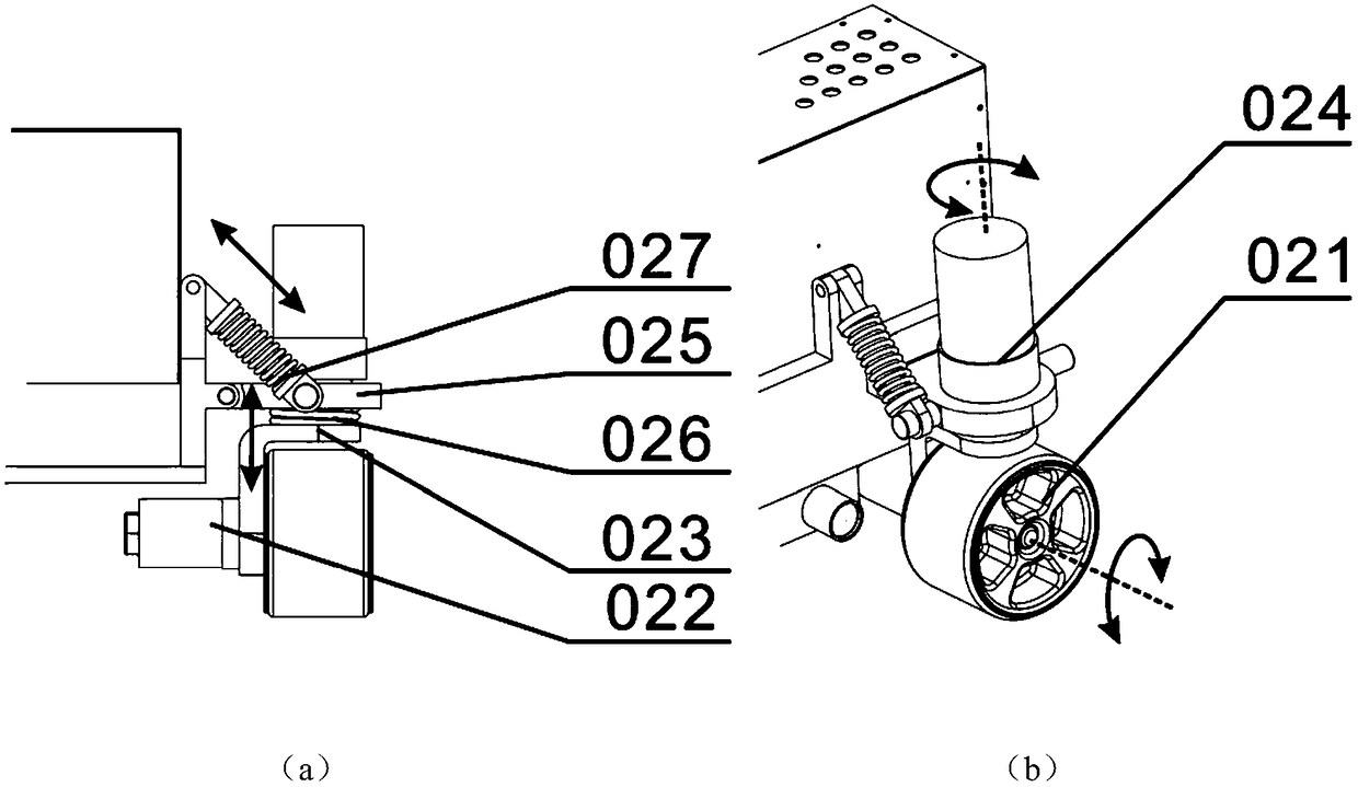 Double-armed floor tile laying robot system having all-round moving function