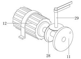 Feed mixing and drying device for animal husbandry