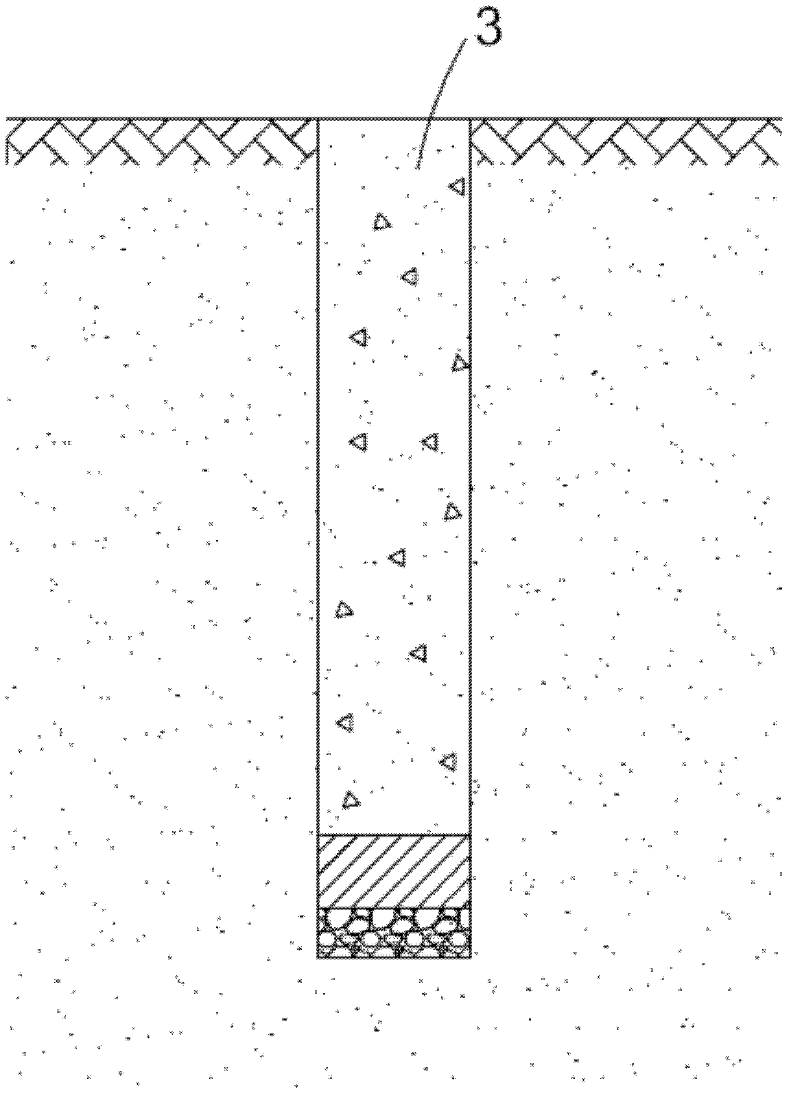 Cast-in-situ bored pile and expansion and compaction construction method thereof