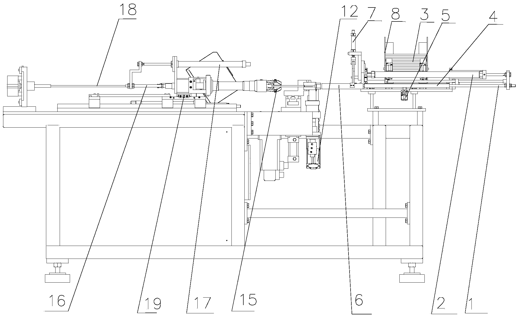 Automatic-feeding tube-bending machine