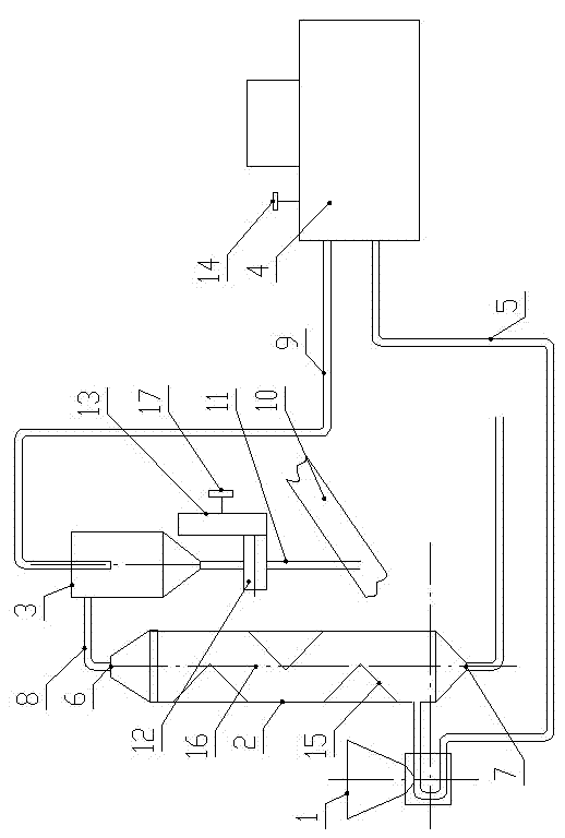 Single type tobacco stem and shred online separating and recovering system of cigarette making machine