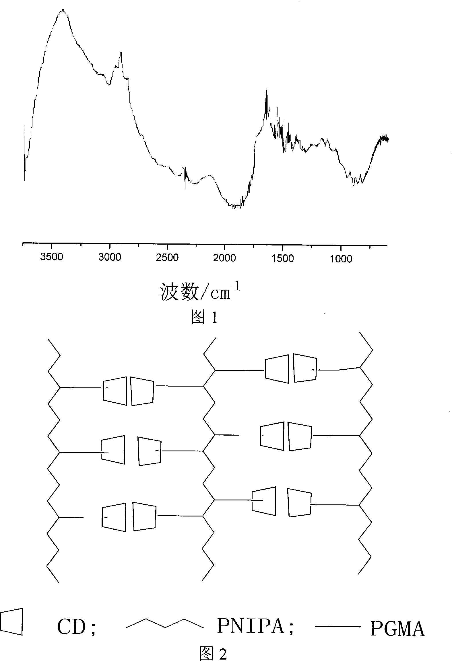 Method for preparing temperature sensitive hydrogel with supramolecular structure