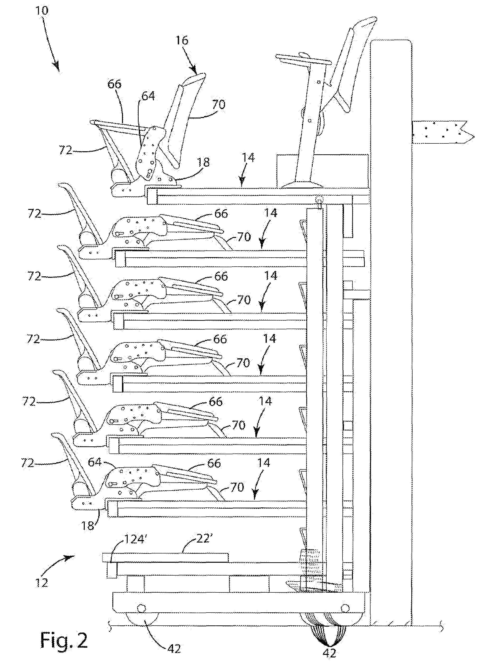 Multi-configurable platform seating system