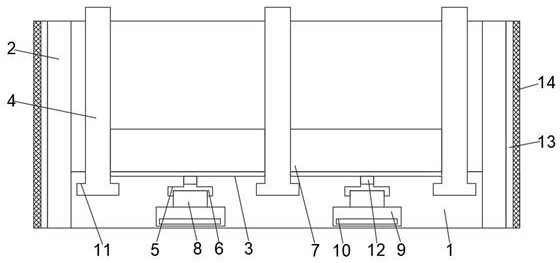 Financial file folder taking-out device