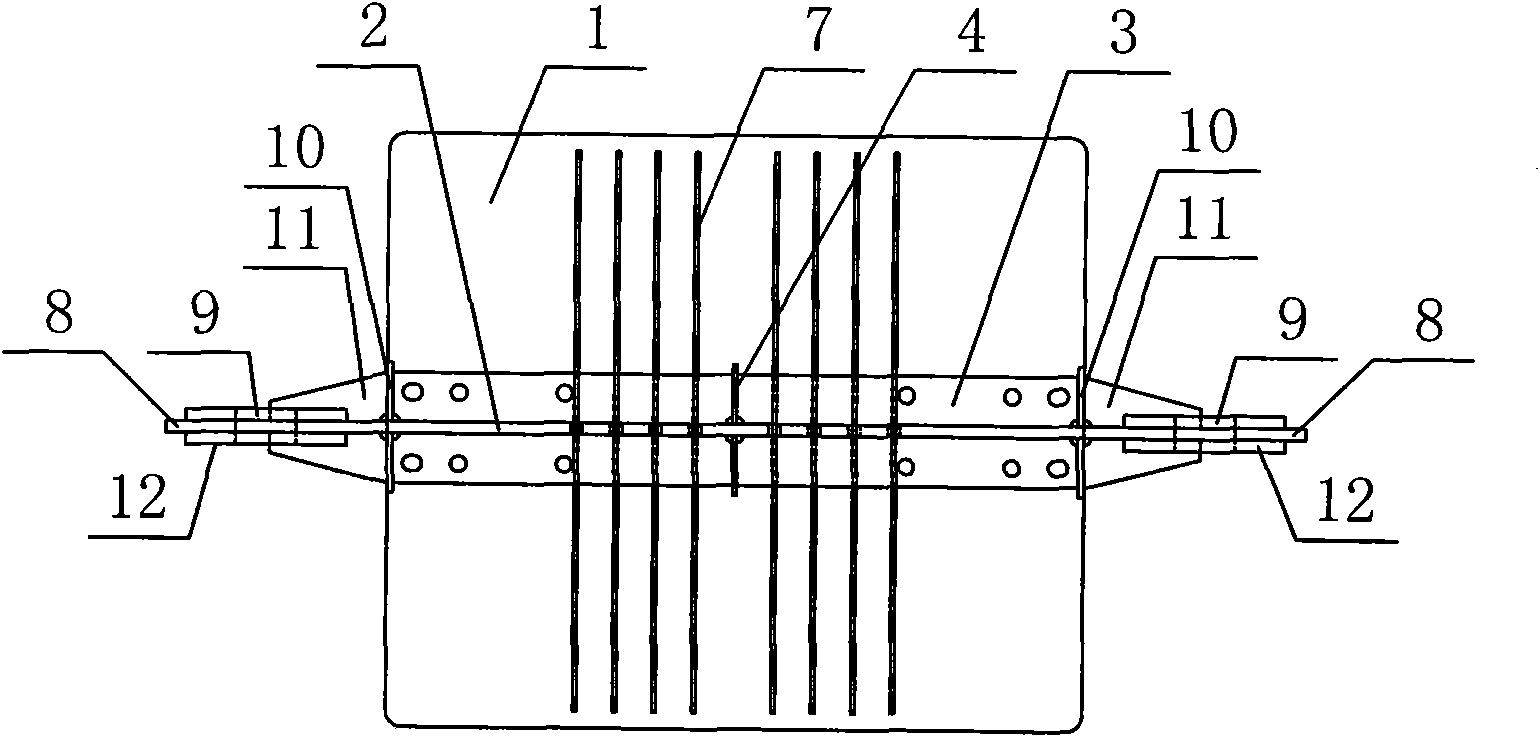 Stayed-cable anchor plate type anchoring structure of stayed-cable bridge cable tower