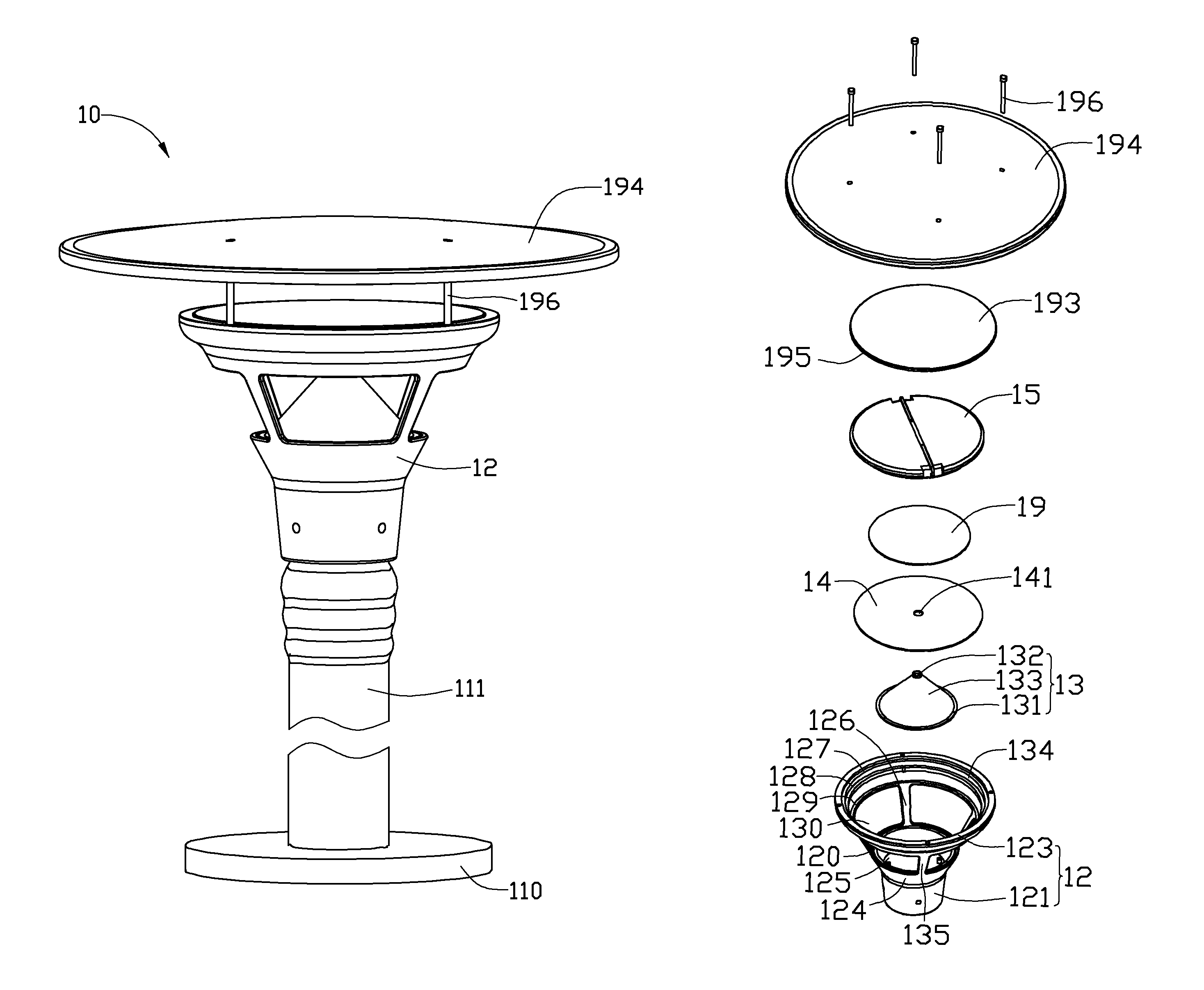 Solar LED lamp