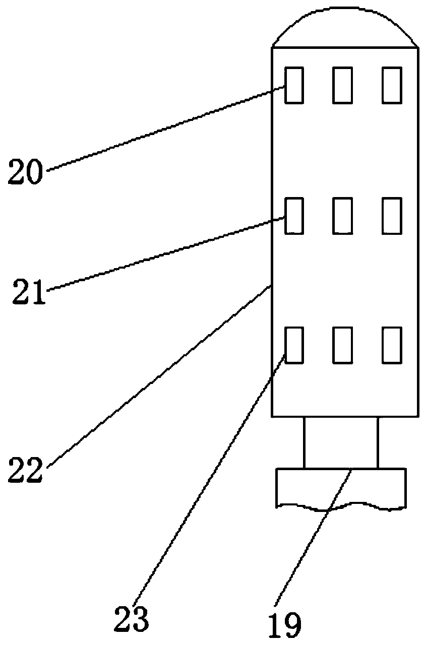 A ship wind warning light