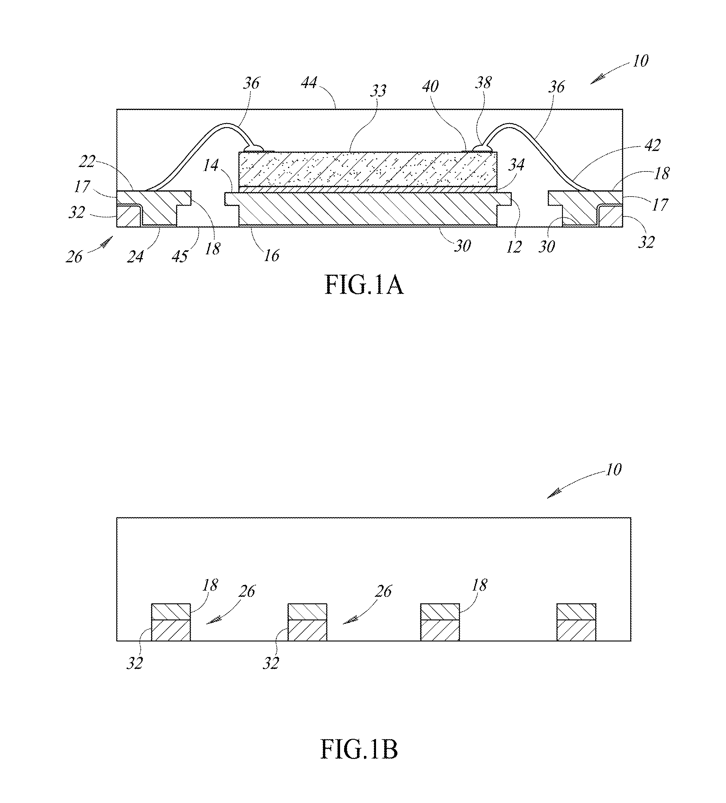 Leadframe package with pre-applied filler material