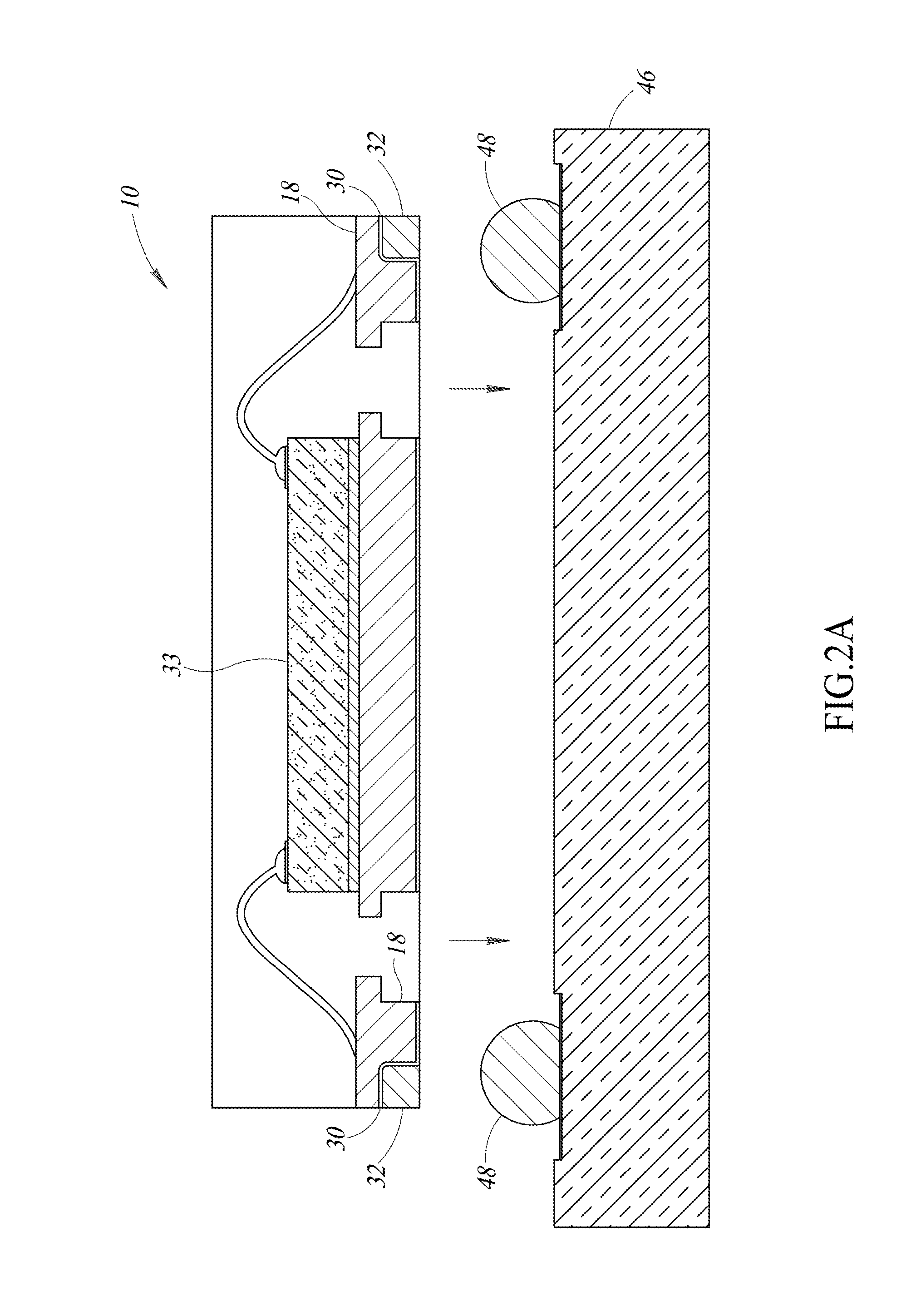 Leadframe package with pre-applied filler material