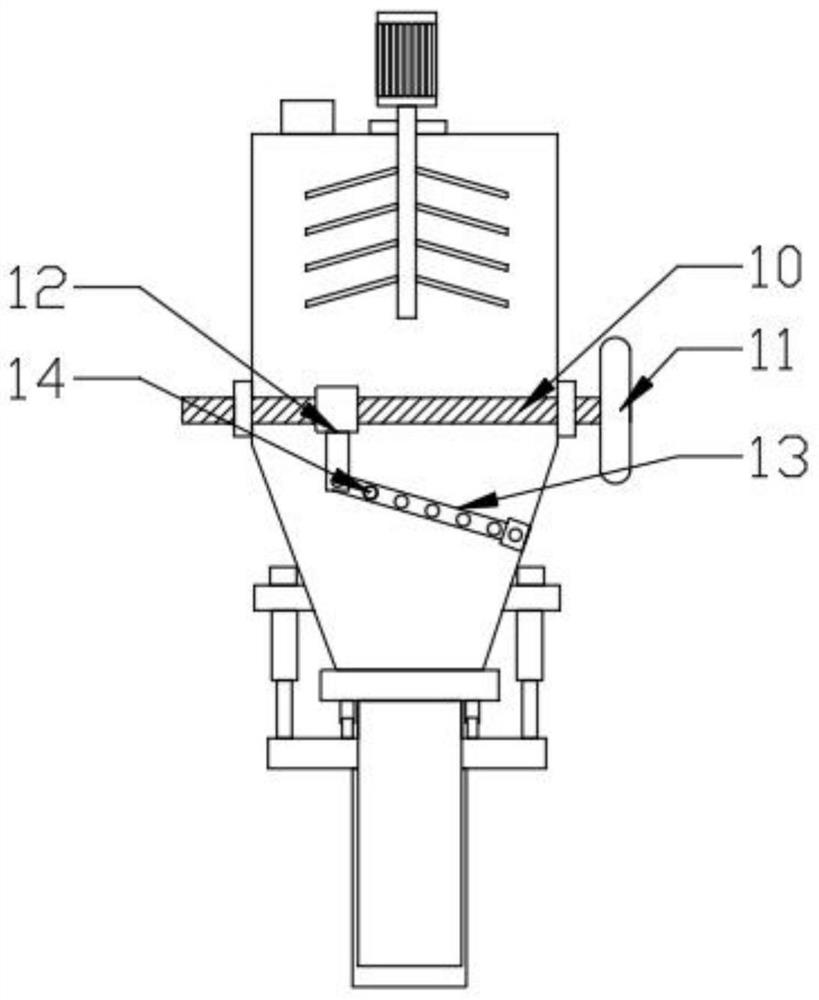 5G network-based automatic discharging hopper device used for port