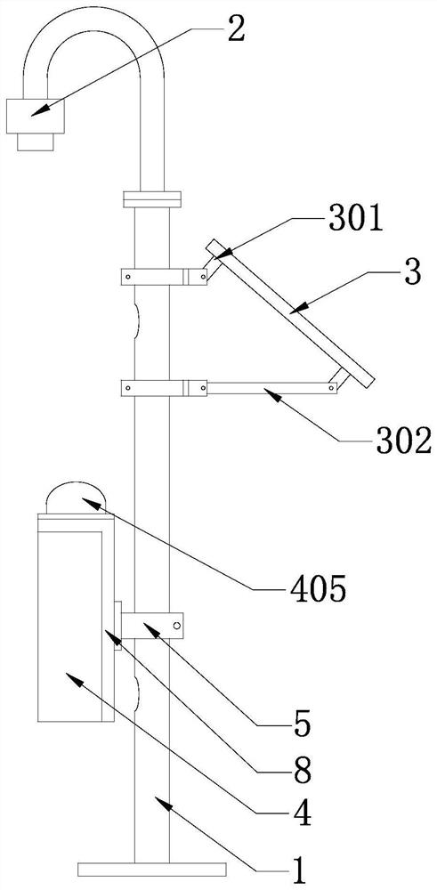 Portable thunder early warning device and system and thunder early warning method\