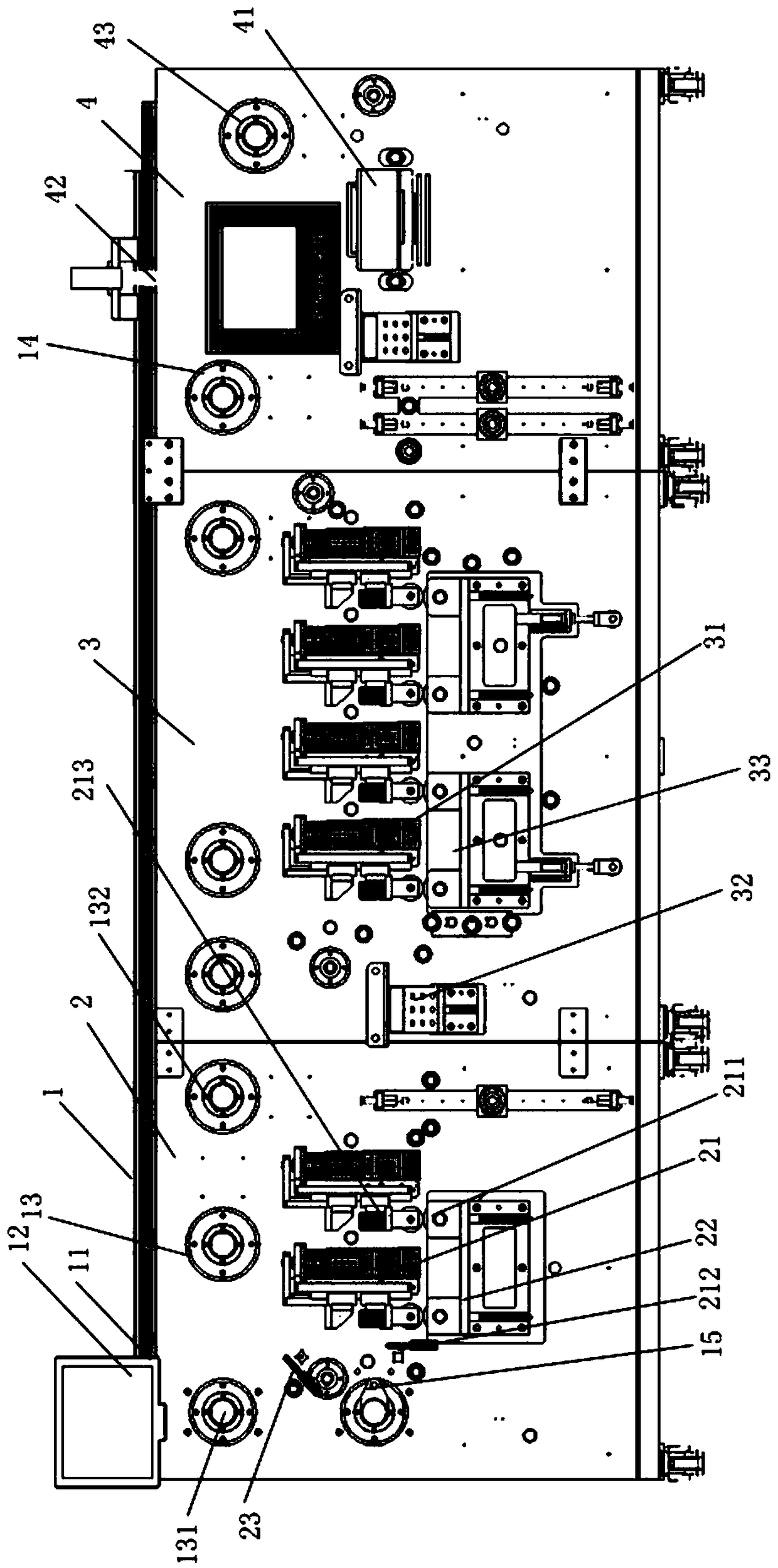 Magnetic crushing online automatic test all-in-one machine