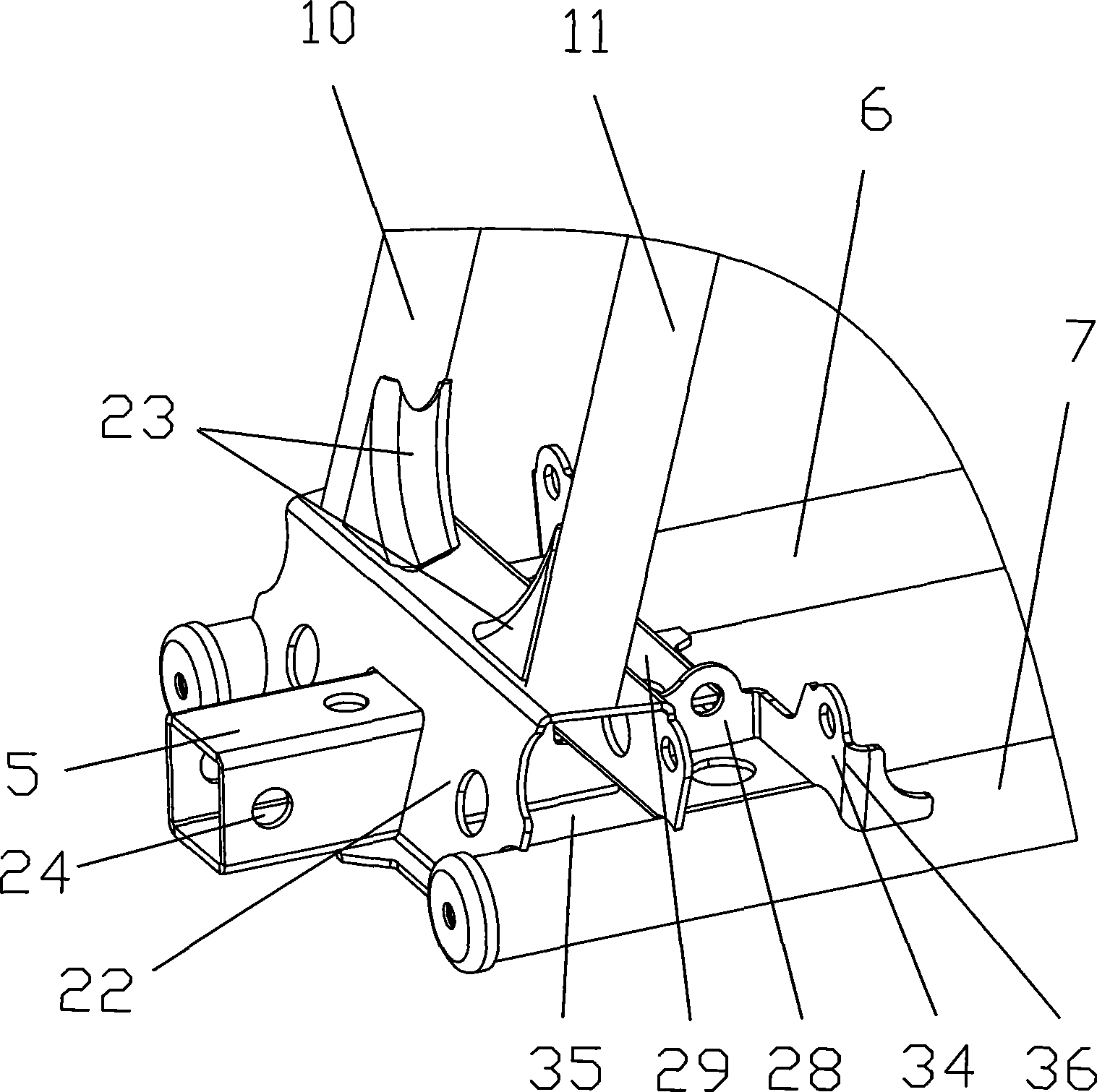 Frame assembly of all-terrain vehicle