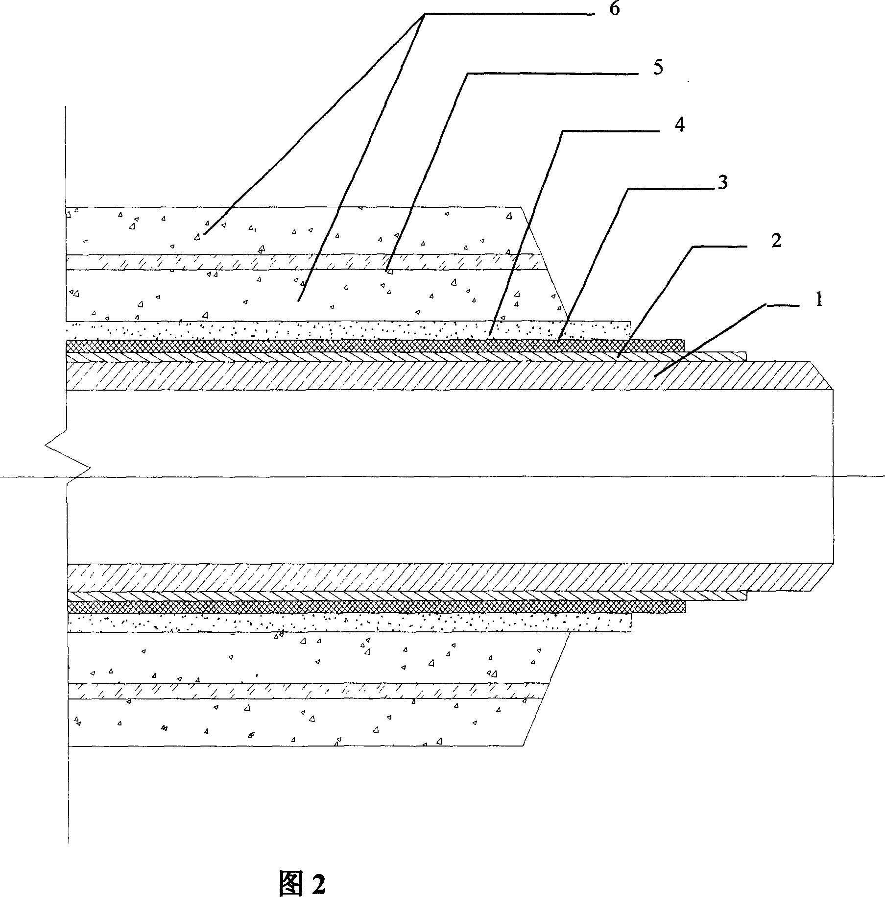 Anti-drop method used for sintering epoxy powder anti-corrosive counterweight tube