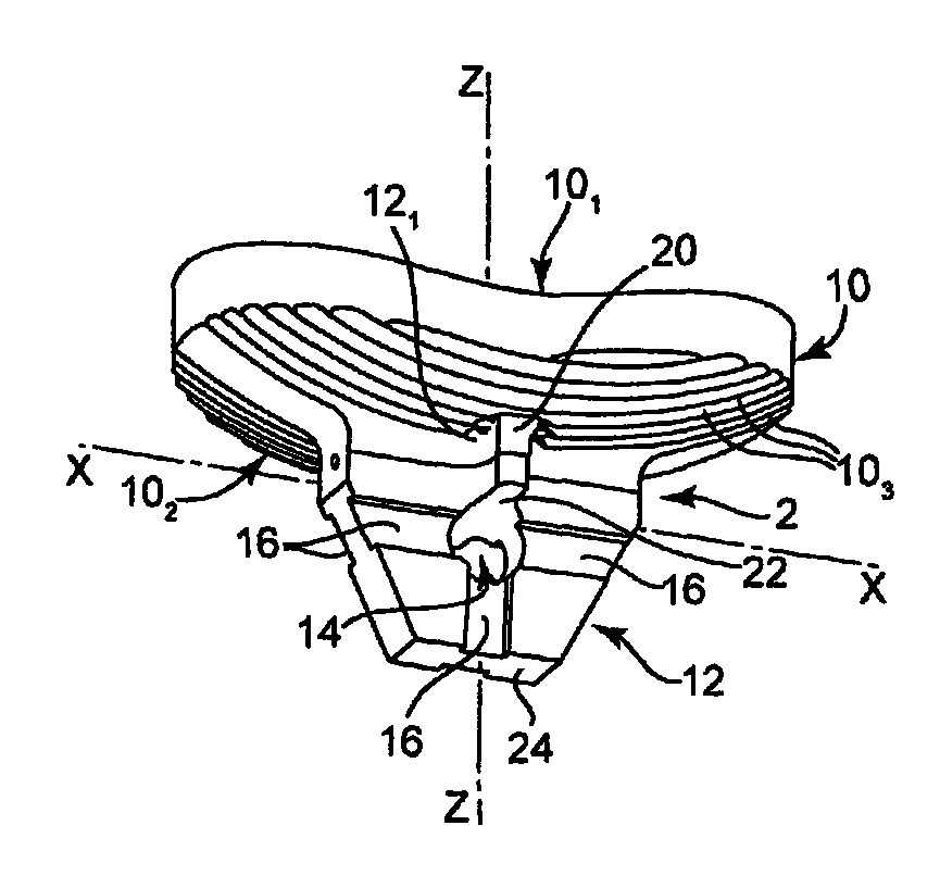 Glenoid component with an anatomically optimized keel